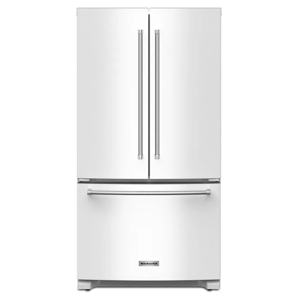 Kitchenaid KRFC136RWH 20 Cu. Ft. 36-Inch Width Counter-Depth French Door Refrigerator With Interior Dispense