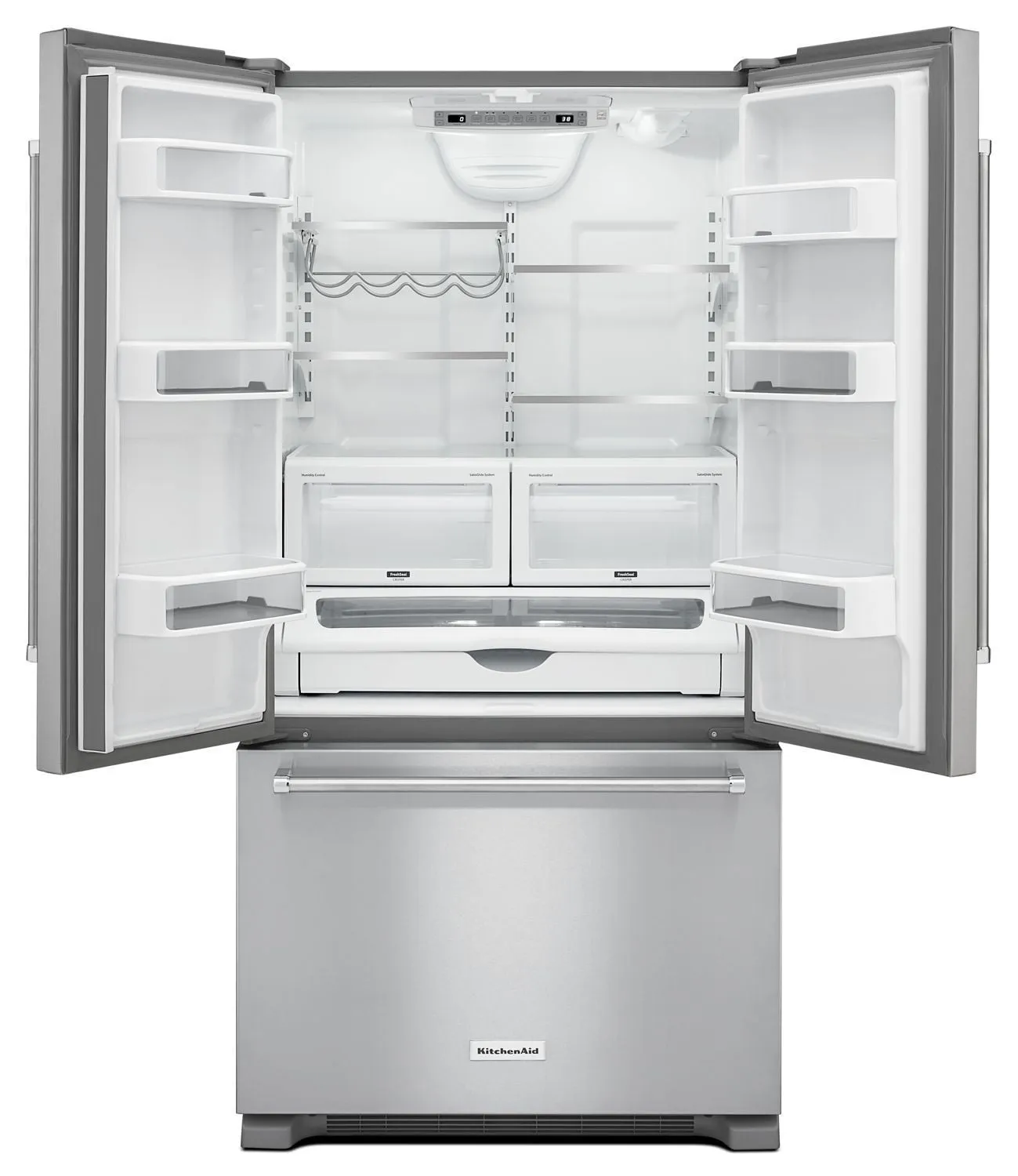 Kitchenaid KRFC302ESS 22 Cu. Ft. 36-Inch Width Counter Depth French Door Refrigerator With Interior Dispense Stainless Steel