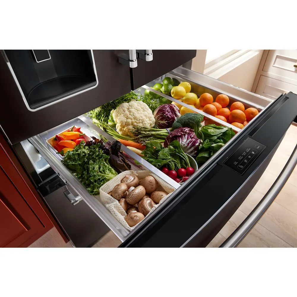 Kitchenaid KRMF536RBS 26.2 Cu. Ft. Multi-Door French Door Refrigerator With Platinum Interior
