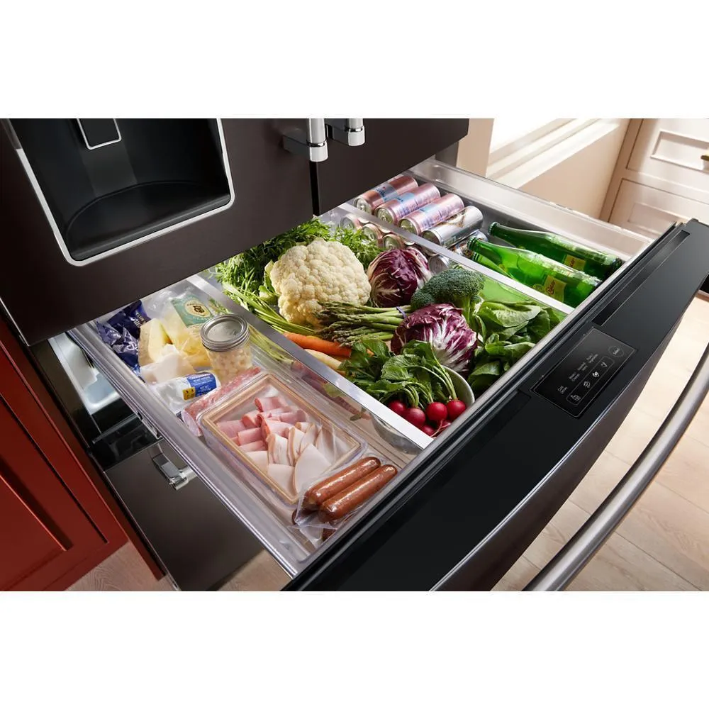 Kitchenaid KRMF536RBS 26.2 Cu. Ft. Multi-Door French Door Refrigerator With Platinum Interior