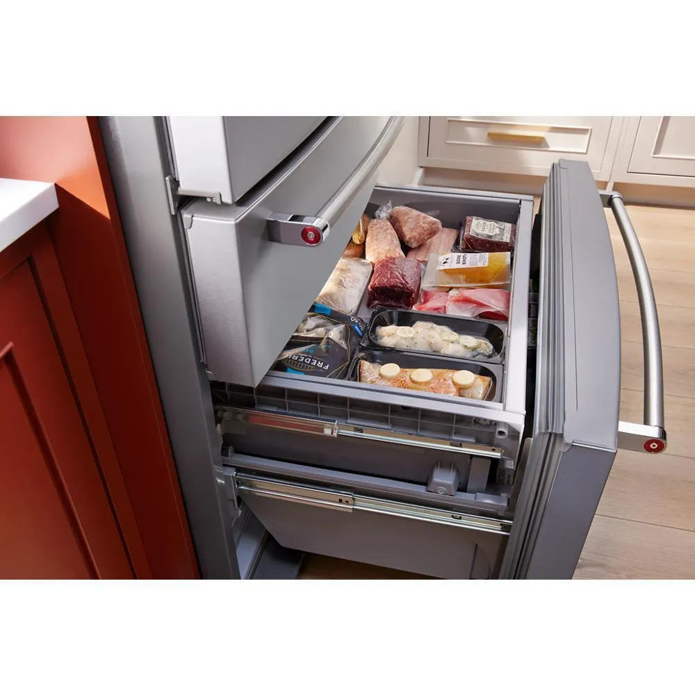 Kitchenaid KRMF536RPS 26.2 Cu. Ft. Multi-Door French Door Refrigerator With Platinum Interior