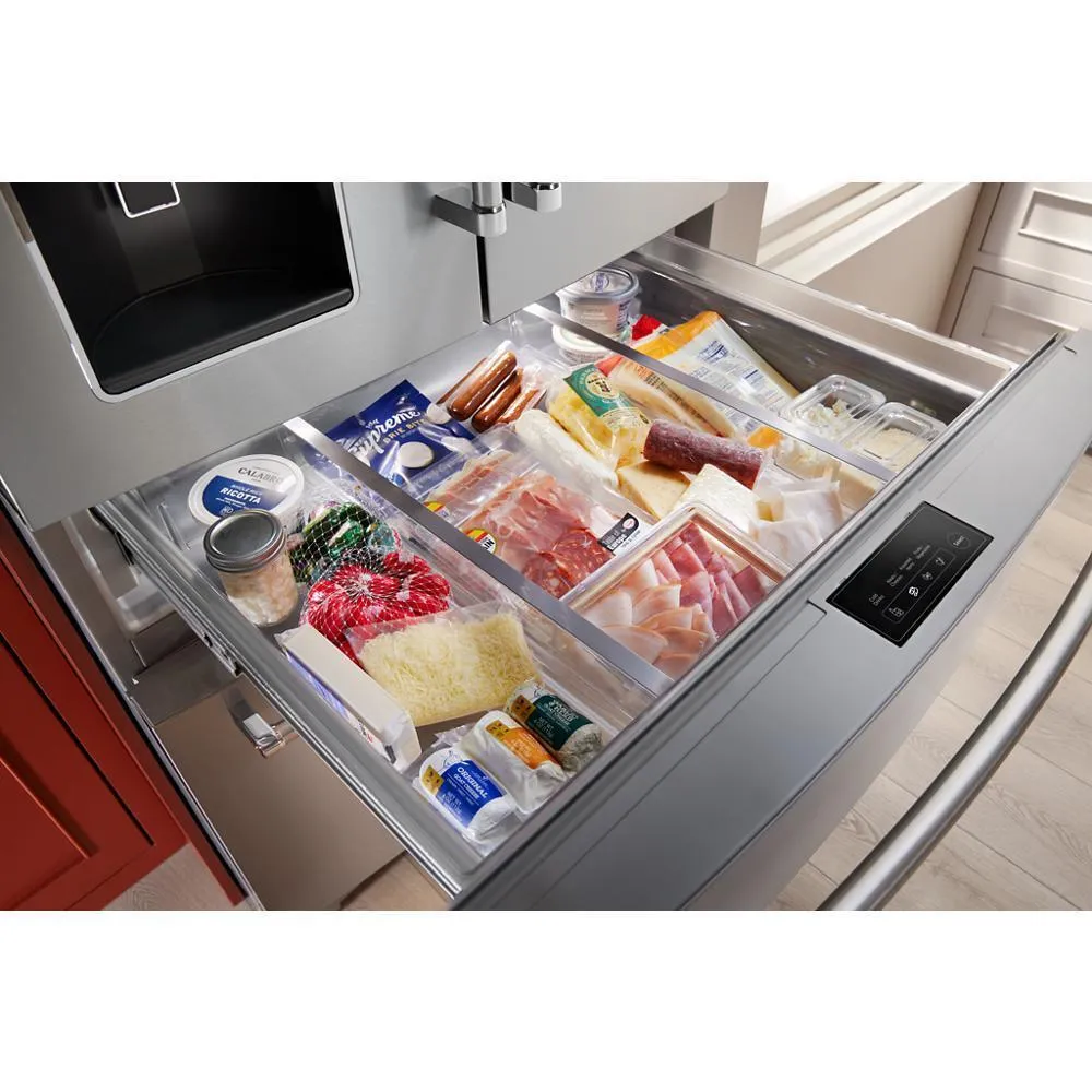 Kitchenaid KRMF536RPS 26.2 Cu. Ft. Multi-Door French Door Refrigerator With Platinum Interior