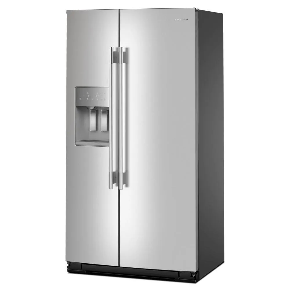Kitchenaid KRSC536RPS 20.8 Cu. Ft. Counter-Depth Side-By-Side Refrigerator With Exterior Ice And Water Dispenser In Printshield&#8482; Finish