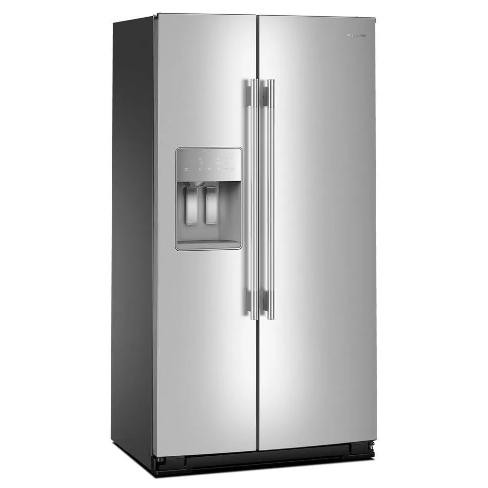 Kitchenaid KRSC536RPS 20.8 Cu. Ft. Counter-Depth Side-By-Side Refrigerator With Exterior Ice And Water Dispenser In Printshield&#8482; Finish