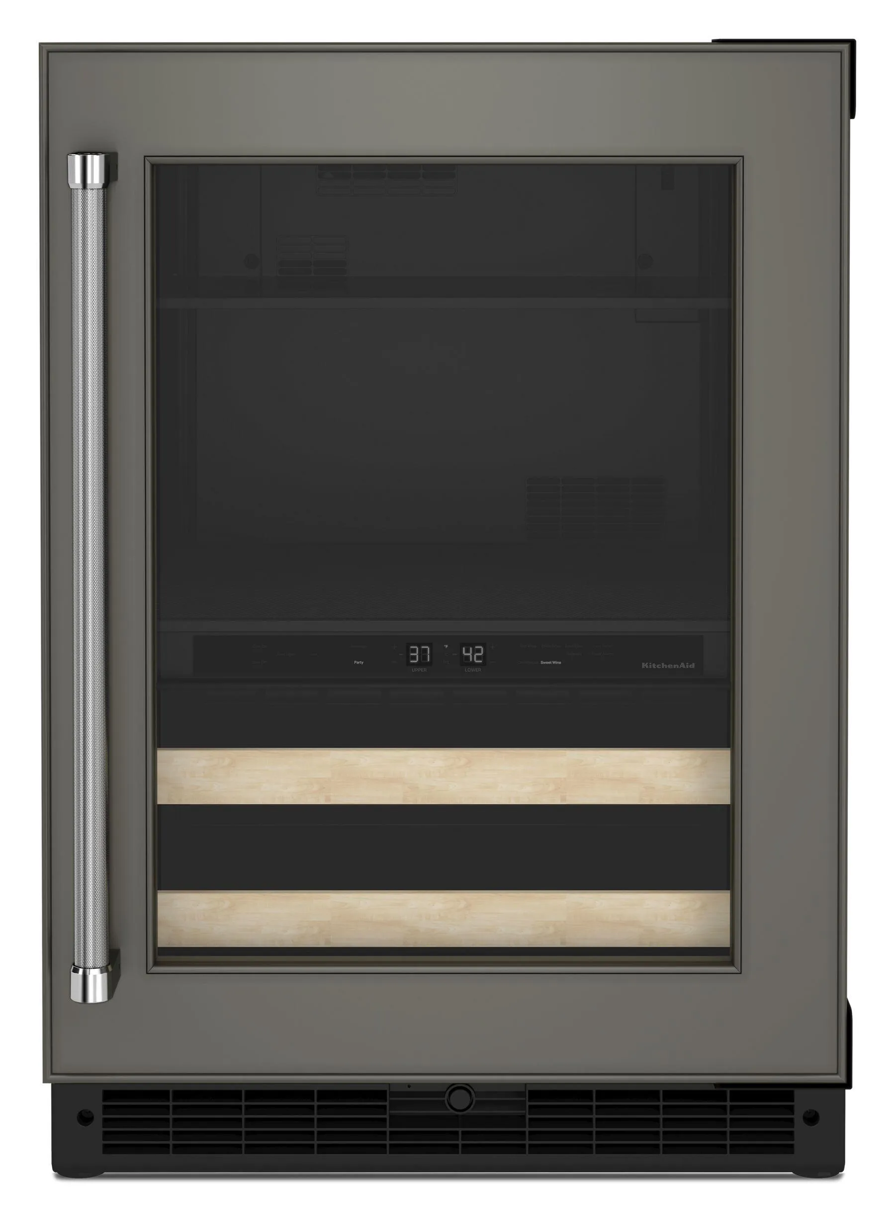 Kitchenaid KUBR214KPA 24 Panel-Ready Beverage Center With Wood-Front Racks - Panel Ready Pa