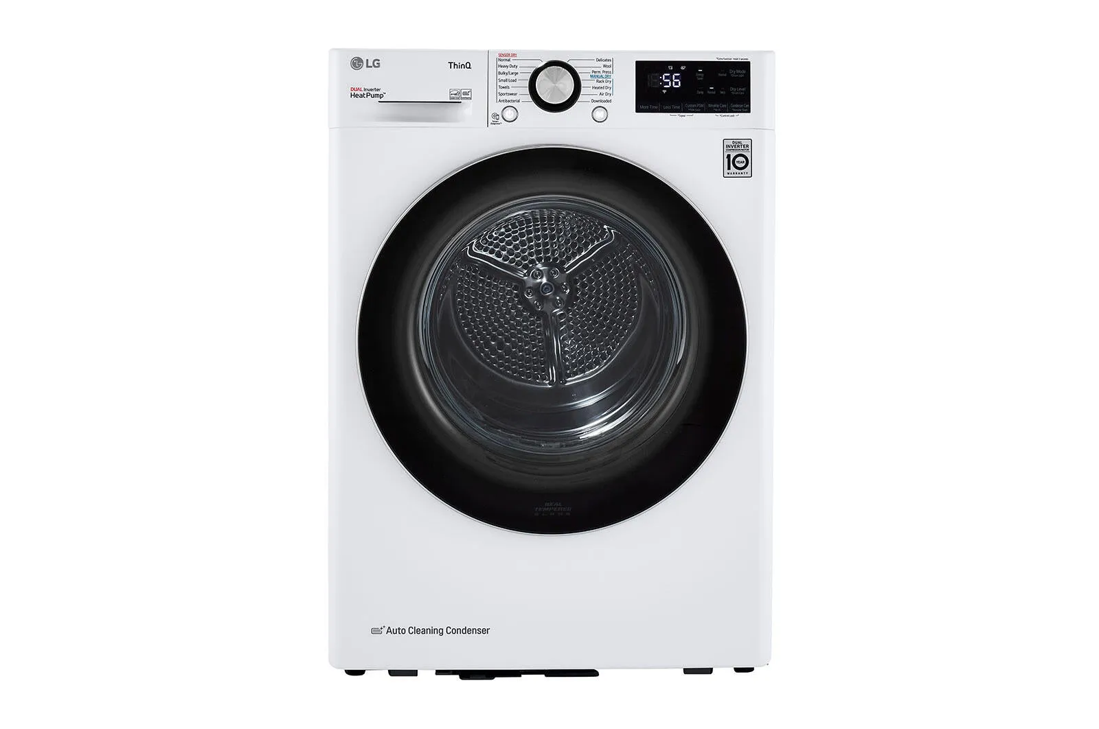 Lg DLHC1455W 4.2 Cu.Ft. Smart Wi-Fi Enabled Compact Front Load Dryer With Dual Inverter Heatpump&#8482; Technology
