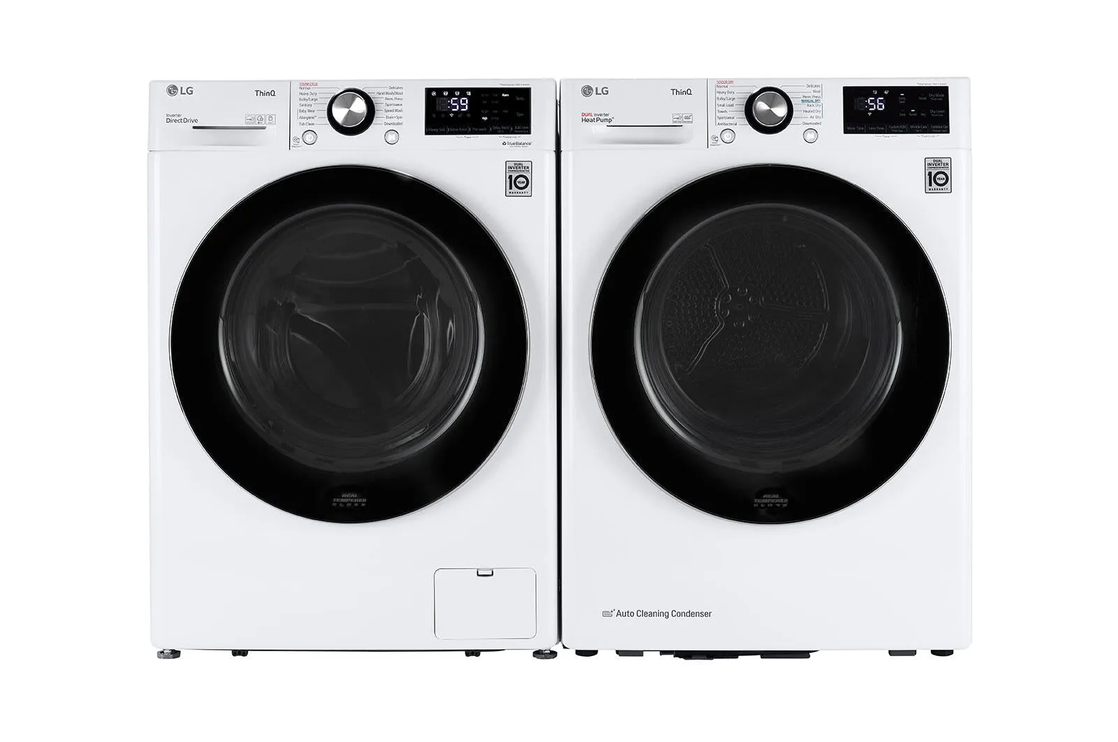 Lg DLHC1455W 4.2 Cu.Ft. Smart Wi-Fi Enabled Compact Front Load Dryer With Dual Inverter Heatpump&#8482; Technology