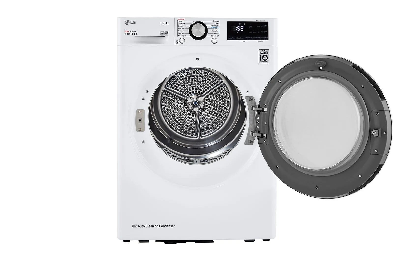 Lg DLHC1455W 4.2 Cu.Ft. Smart Wi-Fi Enabled Compact Front Load Dryer With Dual Inverter Heatpump&#8482; Technology