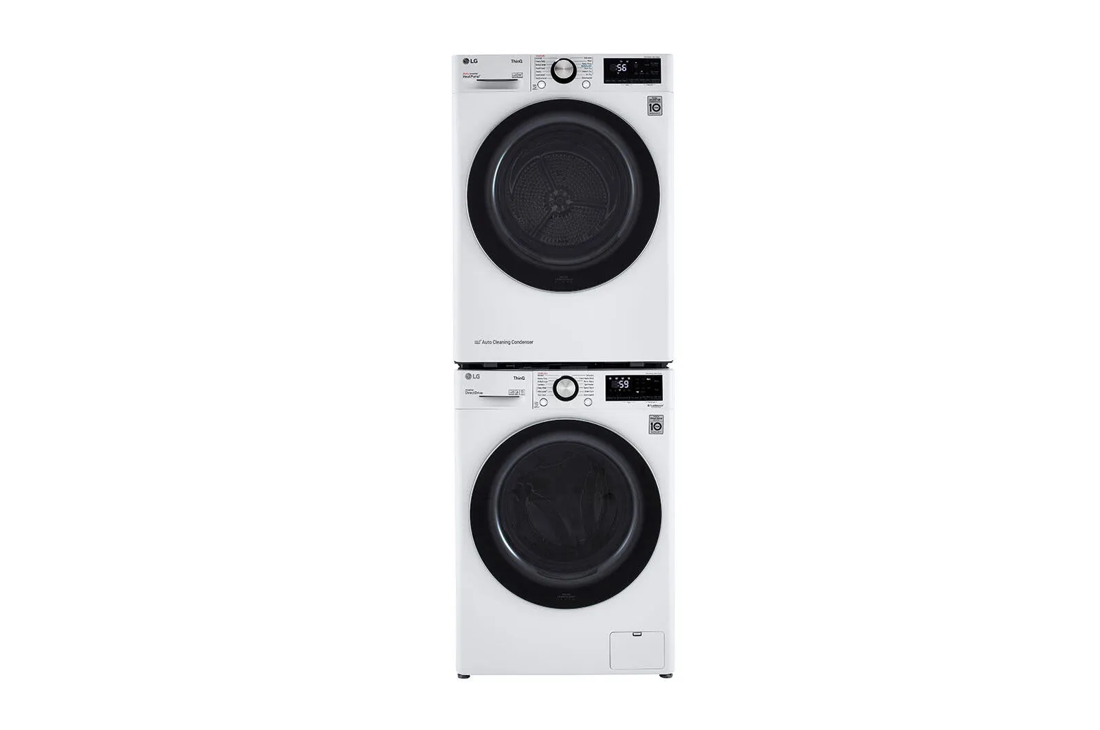 Lg DLHC1455W 4.2 Cu.Ft. Smart Wi-Fi Enabled Compact Front Load Dryer With Dual Inverter Heatpump&#8482; Technology