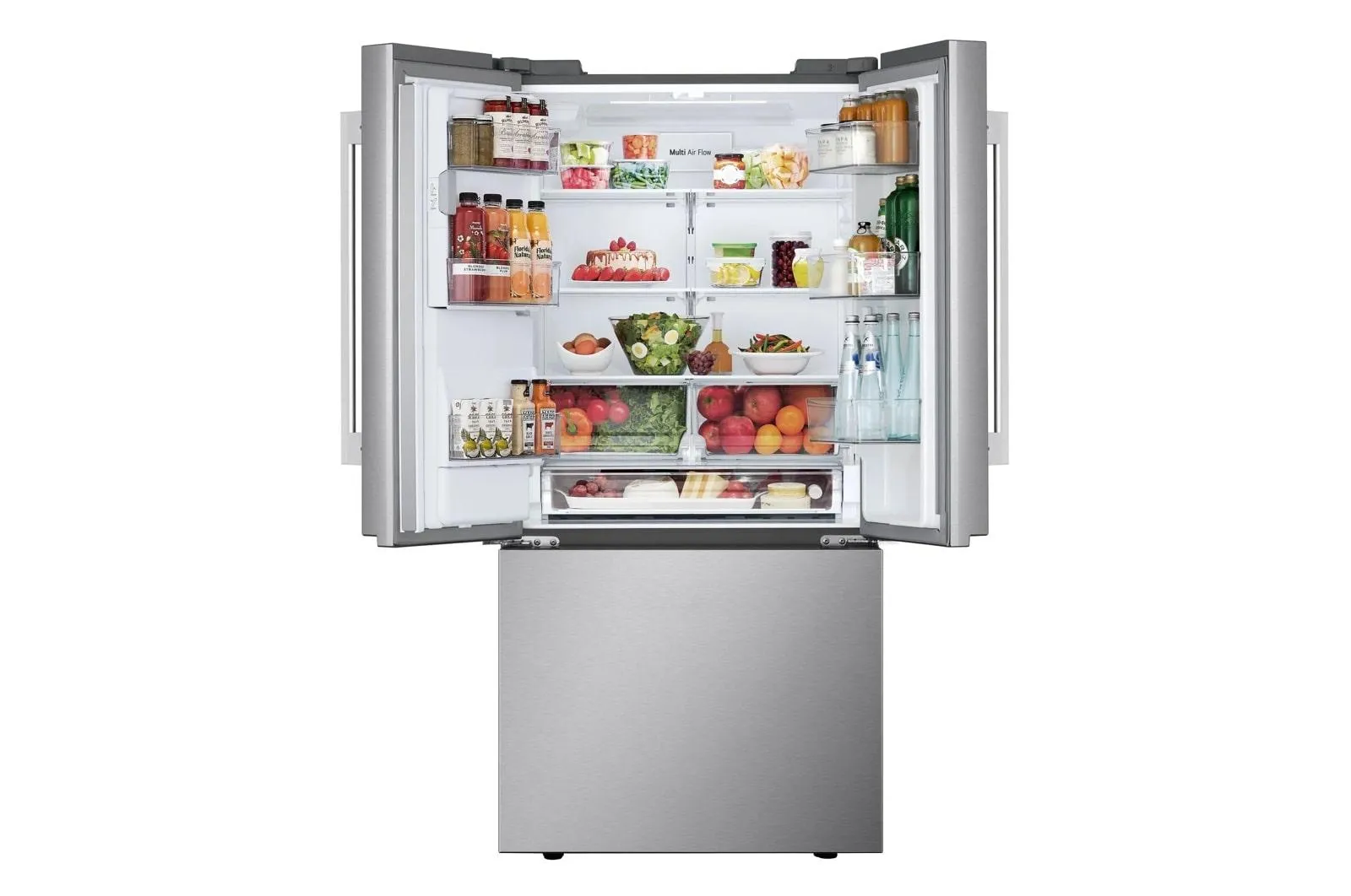 Lg LF20G6331S 20 Cu. Ft. 3-Door French Door. Counter-Depth Max&#8482; Refrigerator With Hybrid Handles
