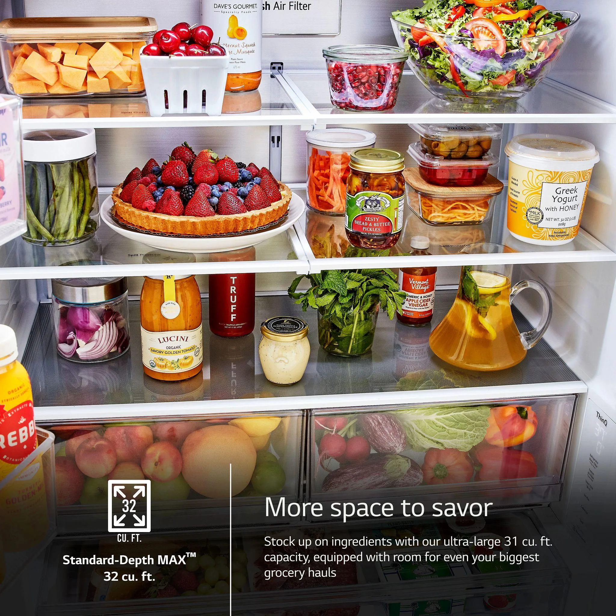 Lg LRFLS3206S 32 Cu. Ft. Smart Standard-Depth Max &#8482; French Door Refrigerator