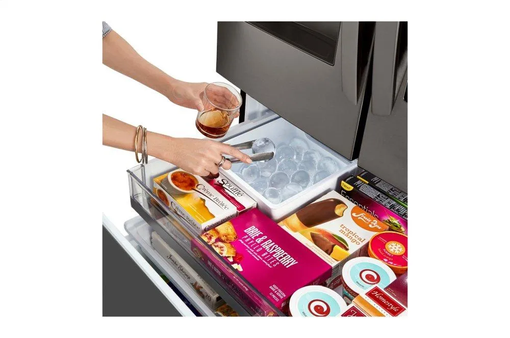 Lg LRFVS3006D 30 Cu. Ft. Smart Wi-Fi Enabled Instaview&#8482; Door-In-Door Refrigerator With Craft Ice&#8482; Maker