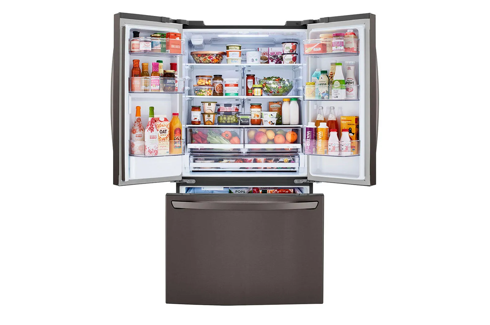 Lg LRFWS2906D 29 Cu Ft. French Door Refrigerator With Slim Design Water Dispenser