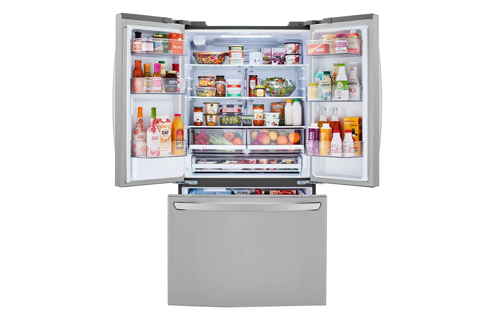 Lg LRFWS2906S 29 Cu Ft. French Door Refrigerator With Slim Design Water Dispenser