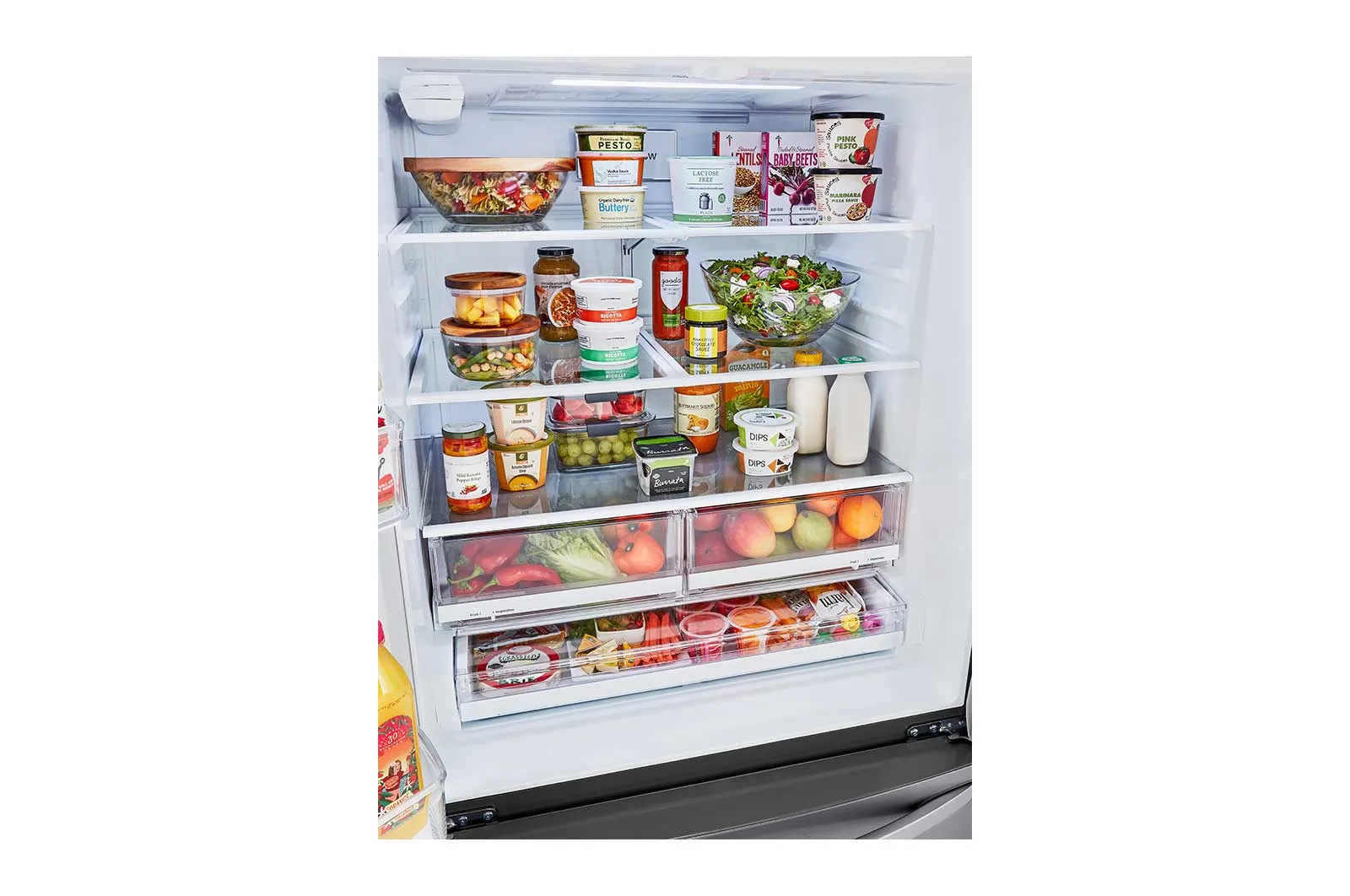 Lg LRFWS2906V 29 Cu Ft. French Door Refrigerator With Slim Design Water Dispenser