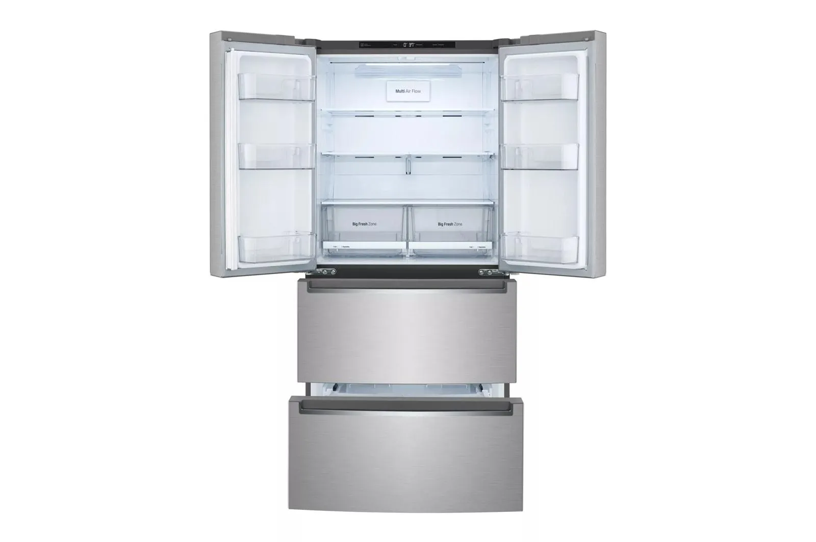 Lg LRMNC1803S 19 Cu. Ft. Counter-Depth French Door Refrigerator With Door Cooling 