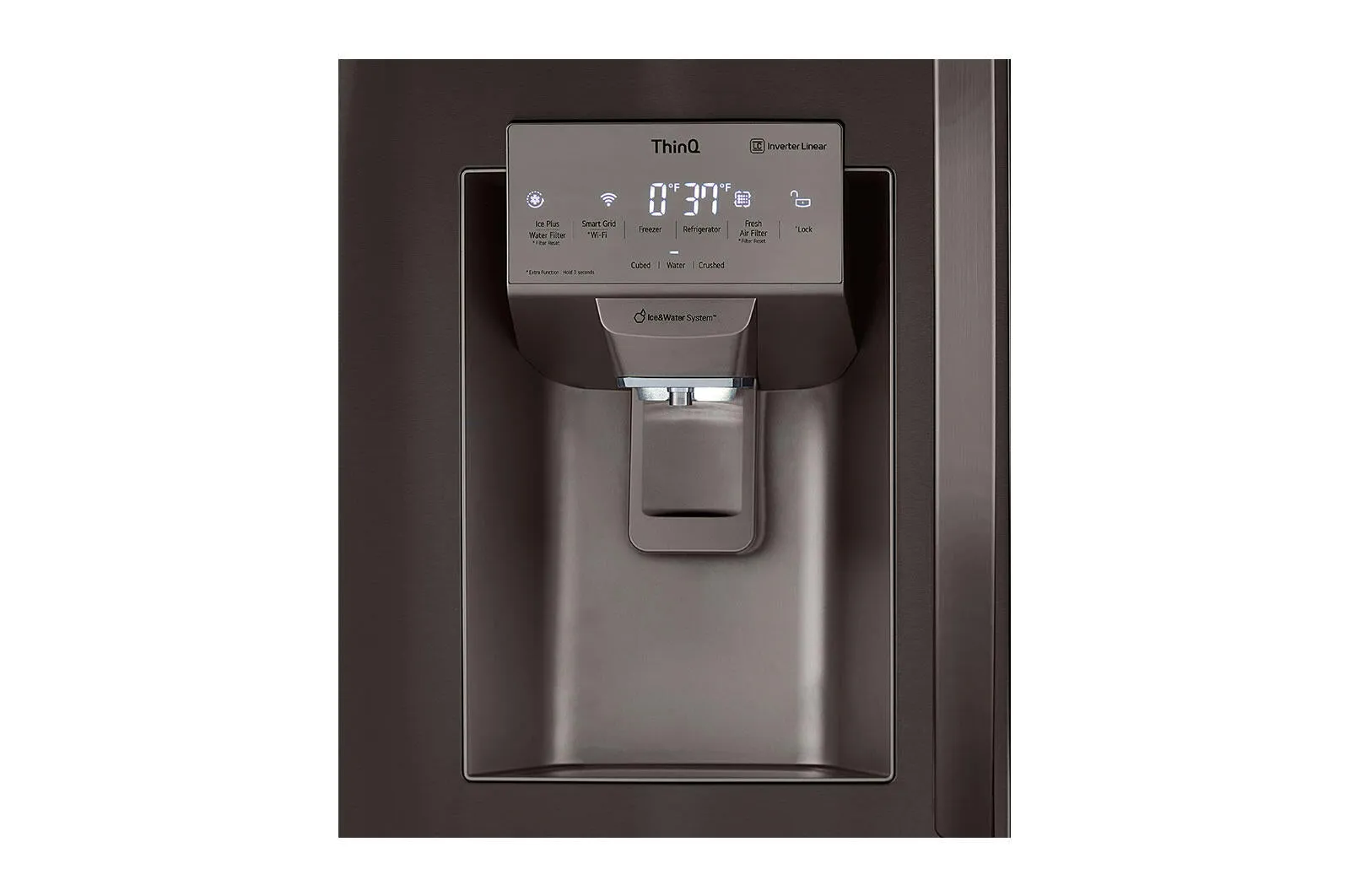 Lg LRMVS2806D 28 Cu Ft. Smart Instaview Door-In-Door Double Freezer Refrigerator With Craft Ice&#8482;
