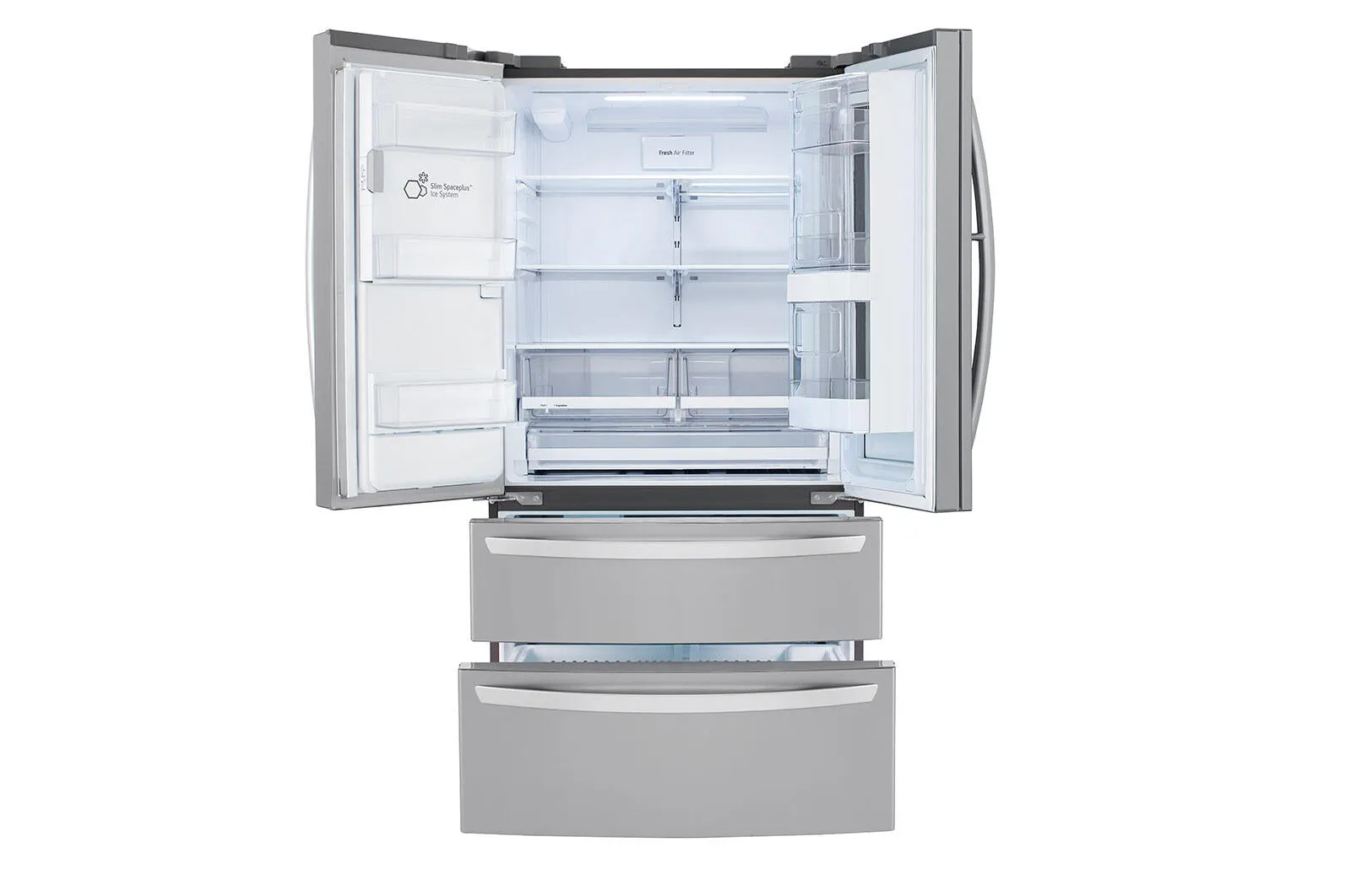 Lg LRMVS2806S 28 Cu Ft. Smart Instaview Door-In-Door Double Freezer Refrigerator With Craft Ice&#8482;