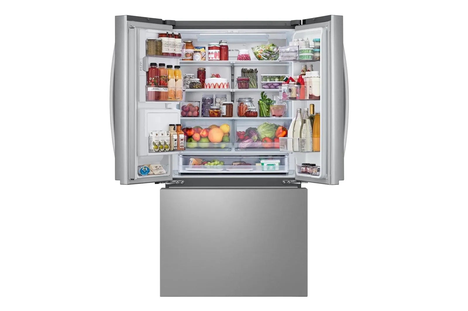 Lg LRRXC2606S 26 Cu. Ft. Counter-Depth Max&#8482;. French Door Refrigerator. With Craft Ice&#8482;