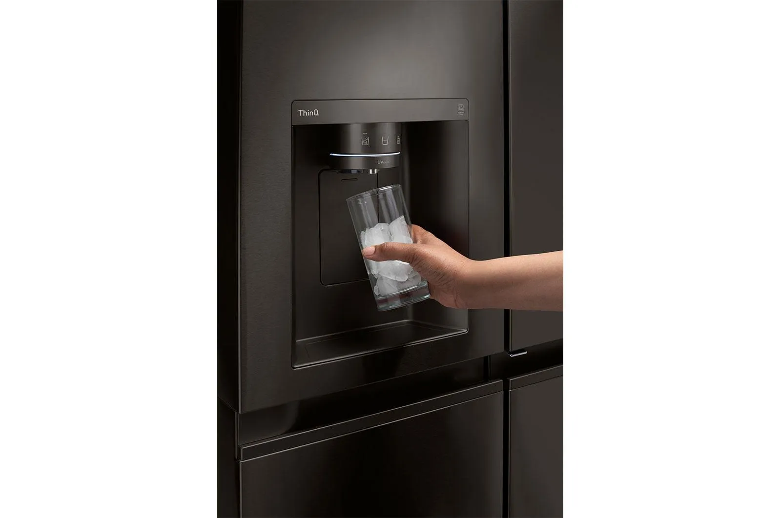 Lg LRSOC2306D 23 Cu. Ft. Side-By-Side Counter-Depth Instaview Refrigerator With Craft Ice&#8482;