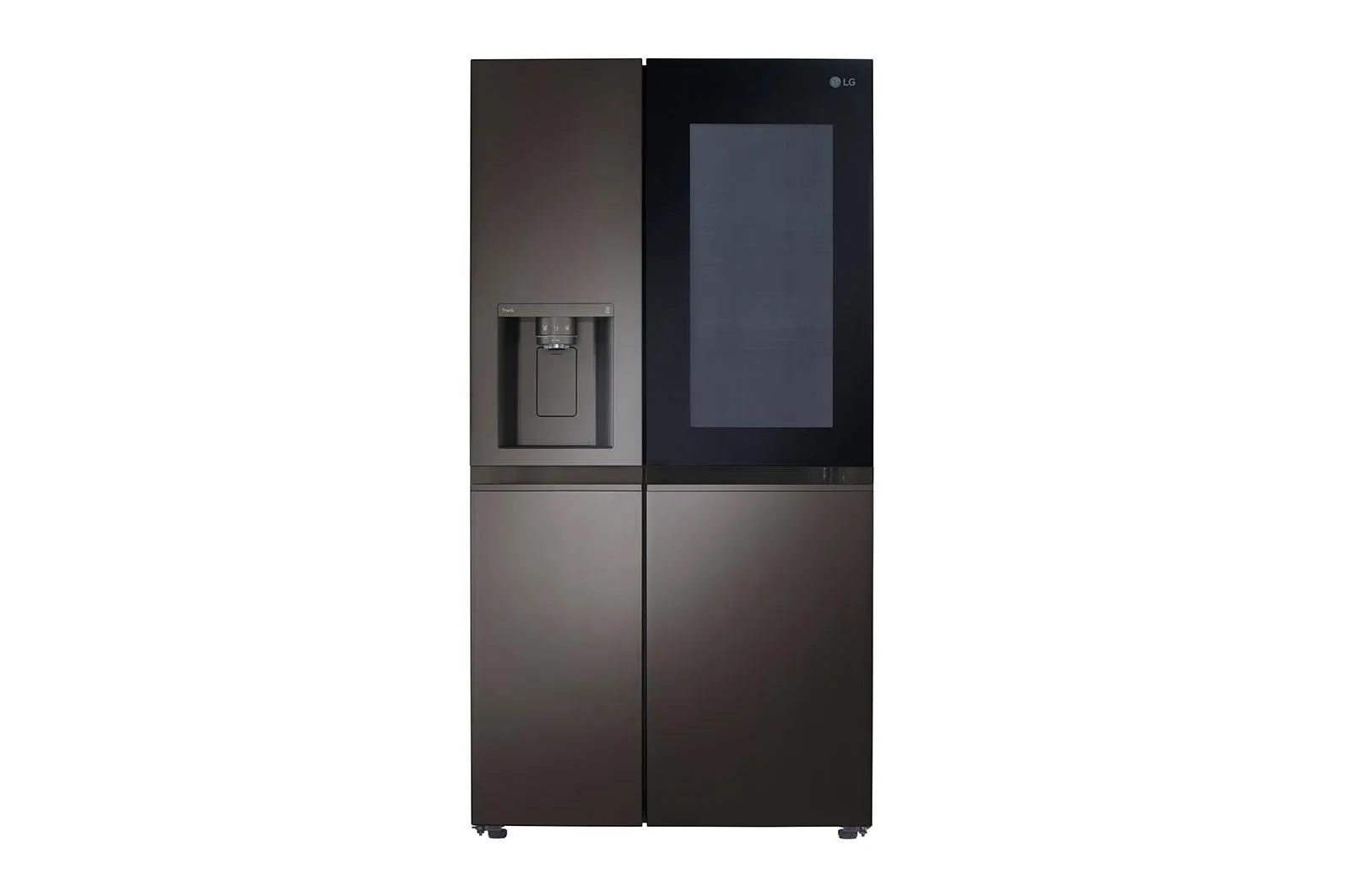 Lg LRSOC2306D 23 Cu. Ft. Side-By-Side Counter-Depth Instaview Refrigerator With Craft Ice&#8482;
