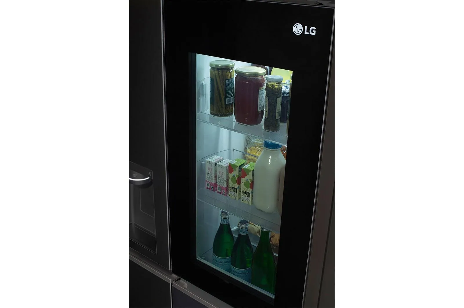 Lg LRSOC2306D 23 Cu. Ft. Side-By-Side Counter-Depth Instaview Refrigerator With Craft Ice&#8482;