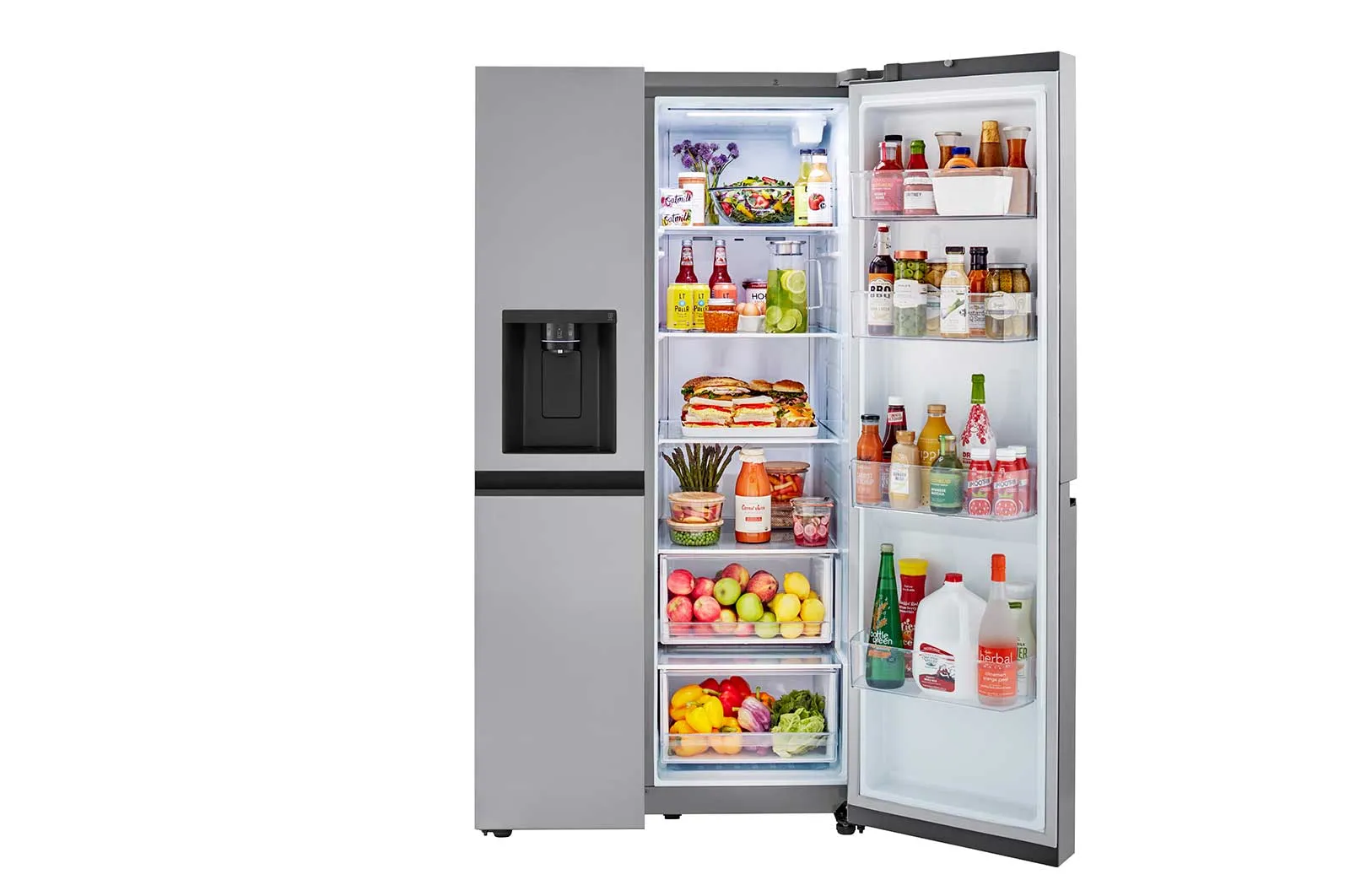 Lg LRSXS2706S 27 Cu. Ft. Side-By-Side Refrigerator With Smooth Touch Ice Dispenser