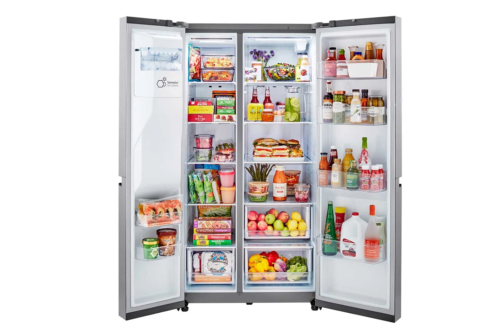 Lg LRSXS2706S 27 Cu. Ft. Side-By-Side Refrigerator With Smooth Touch Ice Dispenser