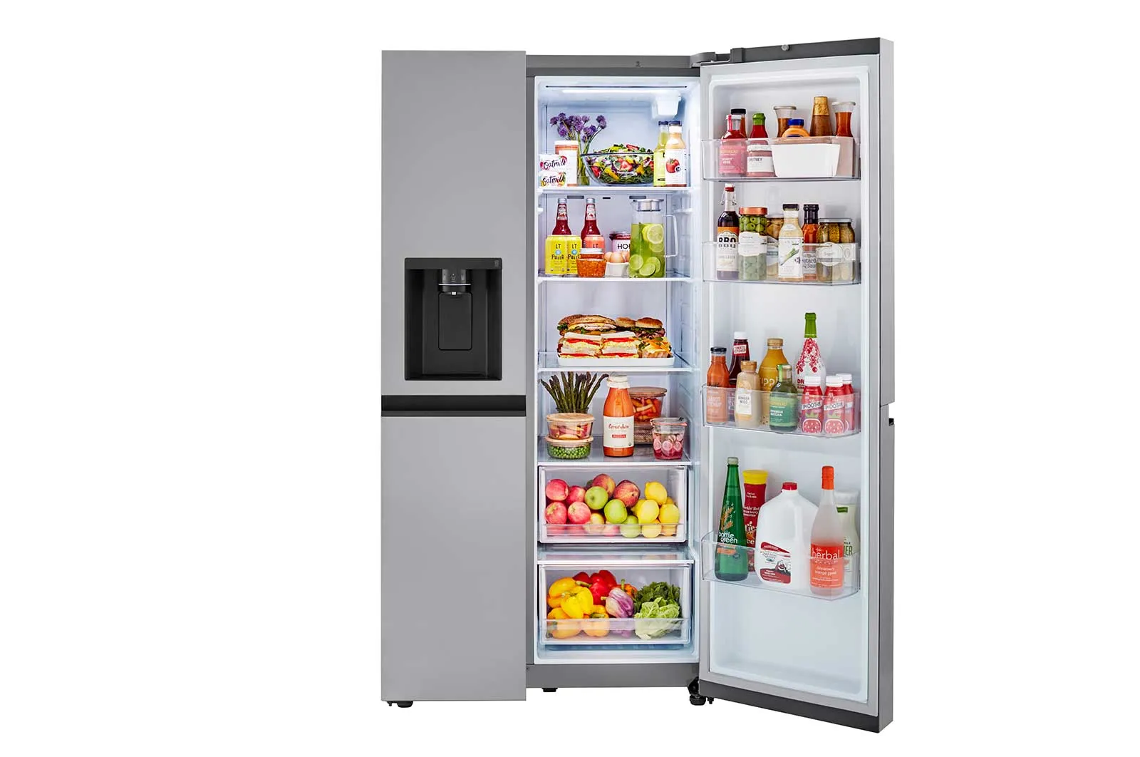 Lg LRSXS2706V 27 Cu. Ft. Side-By-Side Refrigerator With Smooth Touch Ice Dispenser