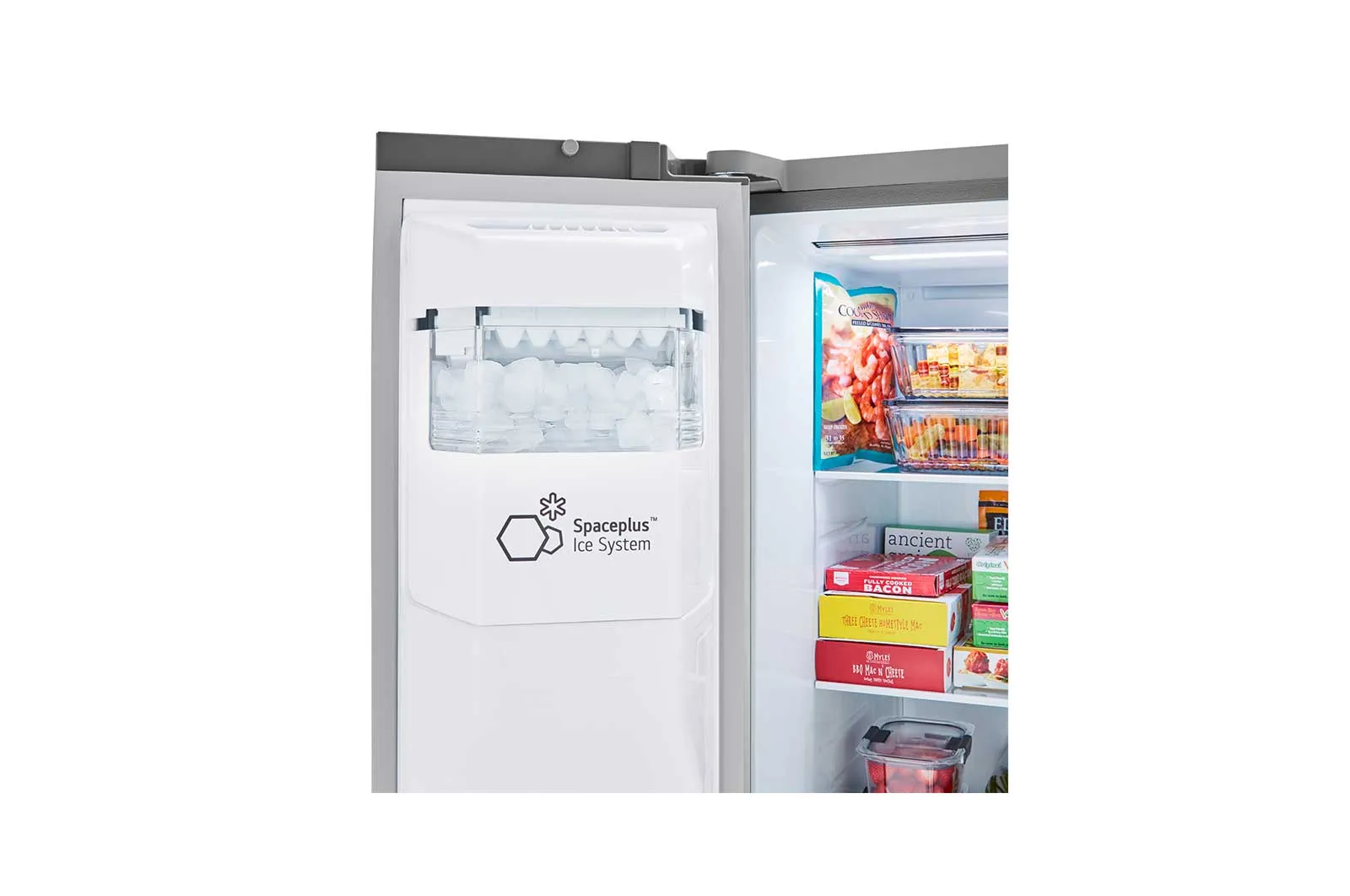 Lg LRSXS2706V 27 Cu. Ft. Side-By-Side Refrigerator With Smooth Touch Ice Dispenser