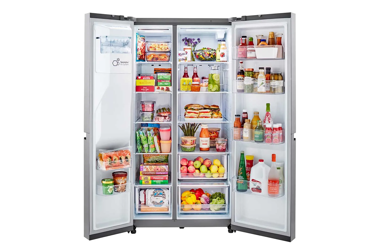 Lg LRSXS2706V 27 Cu. Ft. Side-By-Side Refrigerator With Smooth Touch Ice Dispenser