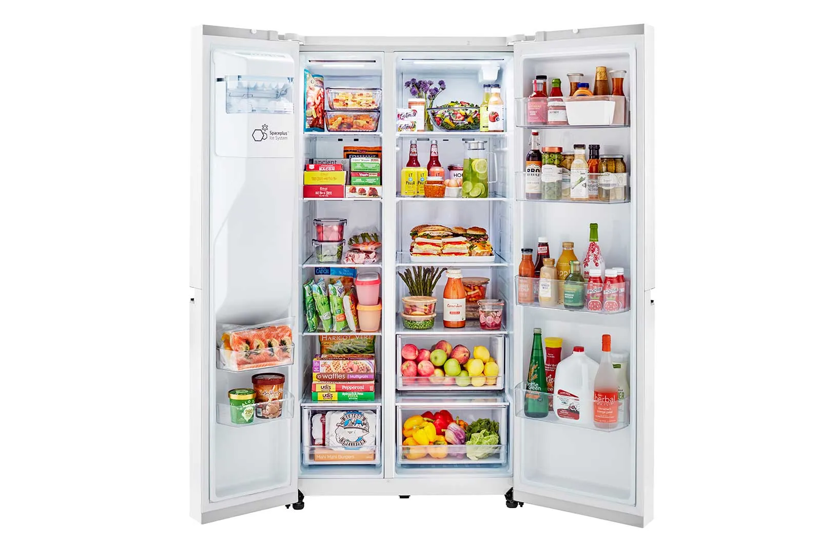 Lg LRSXS2706W 27 Cu. Ft. Side-By-Side Refrigerator With Smooth Touch Ice Dispenser