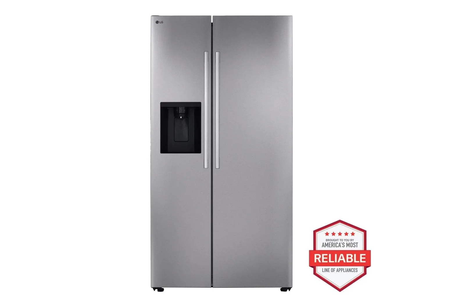 Lg LS27T3230S 27 Cu. Ft. Standard-Depth. Side-By-Side Refrigerator. With Ice And Water And New Bar Handle Design