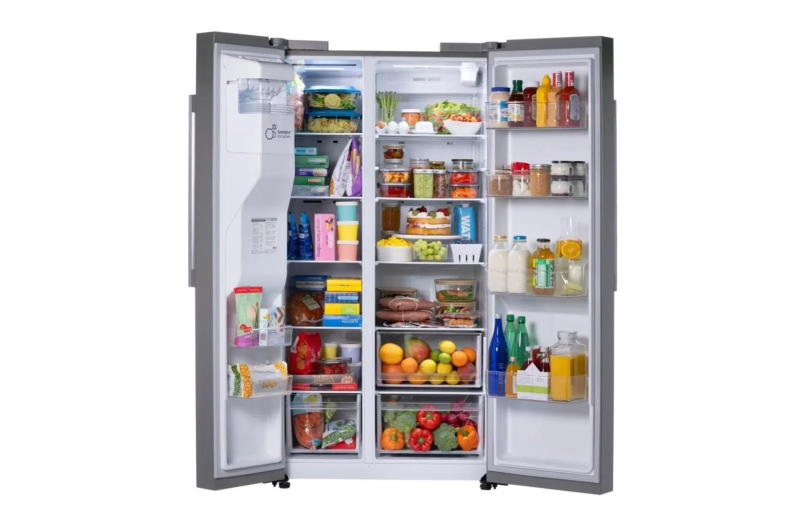 Lg LS27T3230S 27 Cu. Ft. Standard-Depth. Side-By-Side Refrigerator. With Ice And Water And New Bar Handle Design
