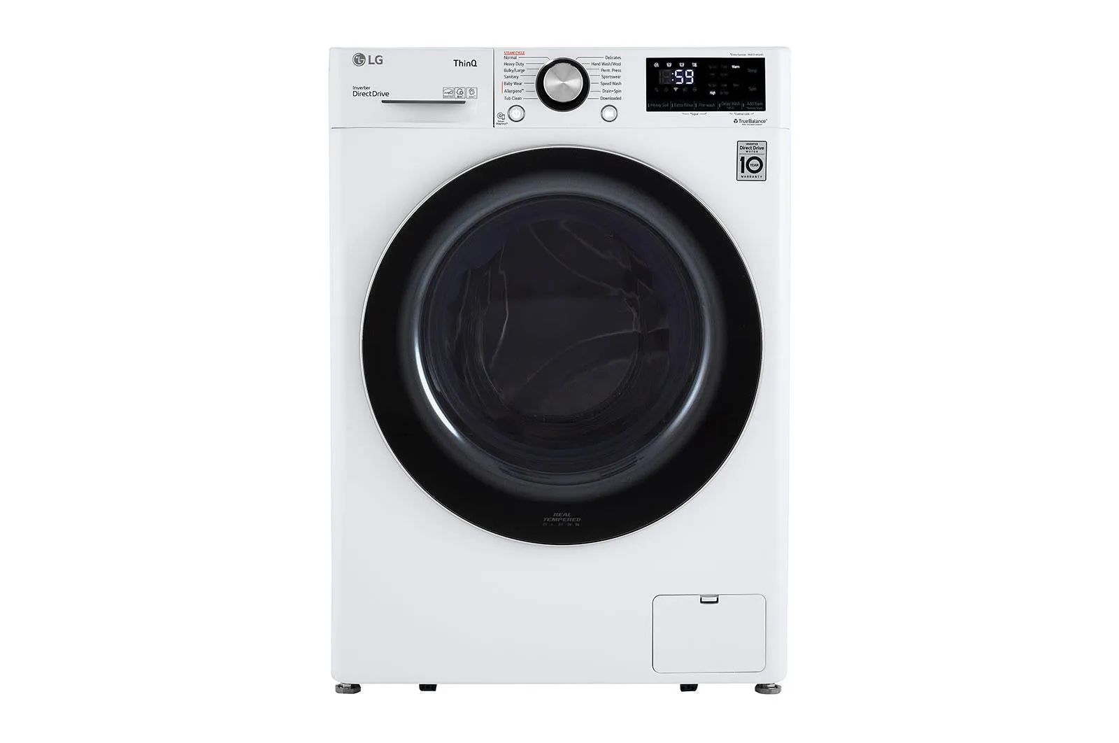 Lg WM1455HWA 2.4 Cu.Ft. Smart Wi-Fi Enabled Compact Front Load Washer With Built-In Intelligence