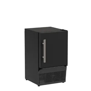 Marvel MACR214BS01A 14-In Low Profile Compact Crescent Ice Machine With Door Style - Black Solid