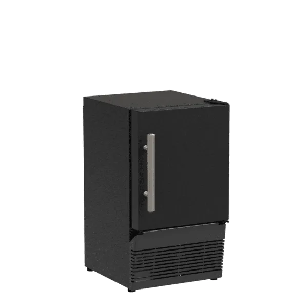 Marvel MACR214BS01A 14-In Low Profile Compact Crescent Ice Machine With Door Style - Black Solid
