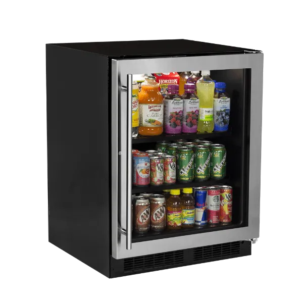 Marvel MARE124SG31A 24-In Low Profile Built-In High-Capacity Refrigerator With Door Style - Stainless Steel Frame Glass