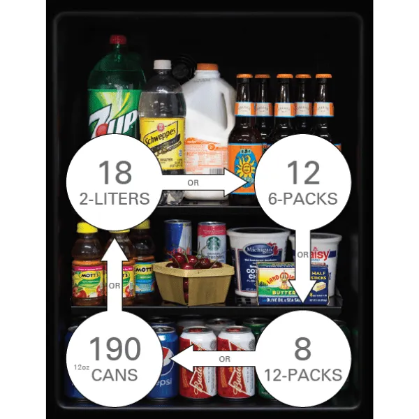 Marvel MLBV124SG01A 24-In Built-In Beverage Center With Wine Cradle With Door Style - Stainless Steel Frame Glass