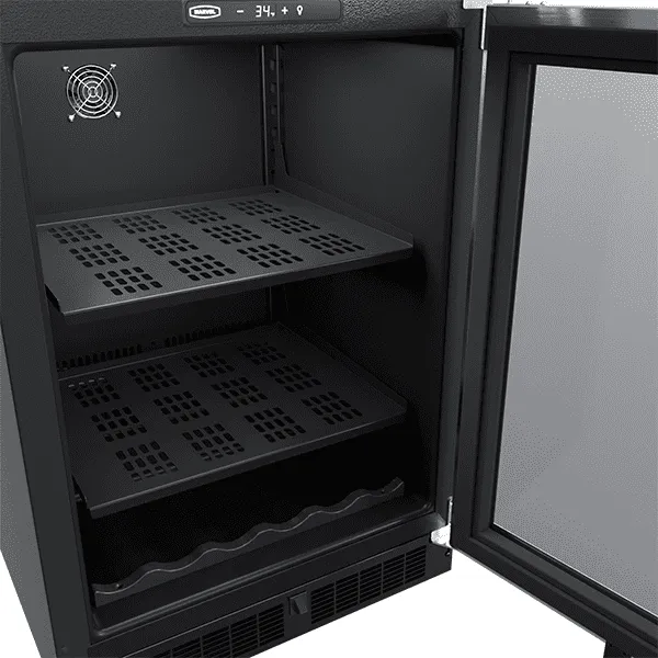 Marvel MLBV124SG01A 24-In Built-In Beverage Center With Wine Cradle With Door Style - Stainless Steel Frame Glass