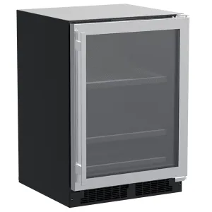 Marvel MLBV224SG01A 24-In Built-In Beverage Center With 3-In-1 Convertible Shelves With Door Style - Stainless Steel Frame Glass