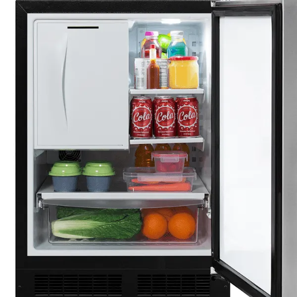 Marvel MLRF224SS01A 24-In Built-In Refrigerator Freezer With Door Style - Stainless Steel