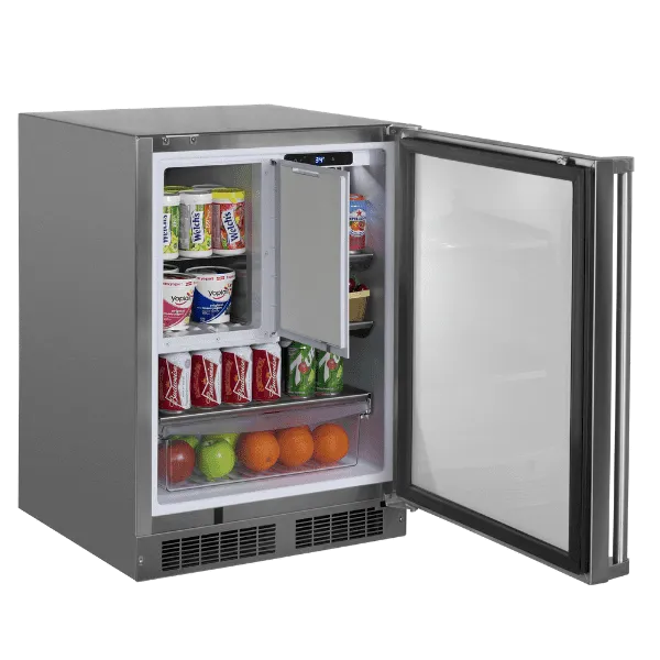 Marvel MORF224SS31A 24-In Outdoor Built-In Refrigerator Freezer (Ice Maker Accessory Kit Available) With Door Style - Stainless Steel