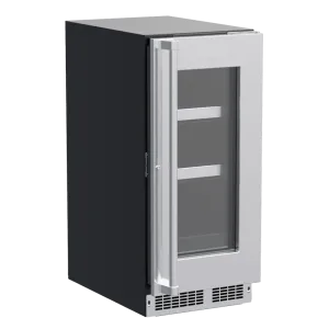 Marvel MPBV415SG31A 15-In Professional Built-In Beverage Center With Reversible Hinge With Door Style - Stainless Steel Frame Glass