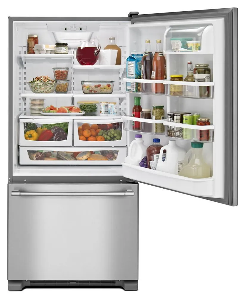 Maytag MBF2258FEZ 33-Inch Wide Bottom Mount Refrigerator - 22 Cu. Ft.