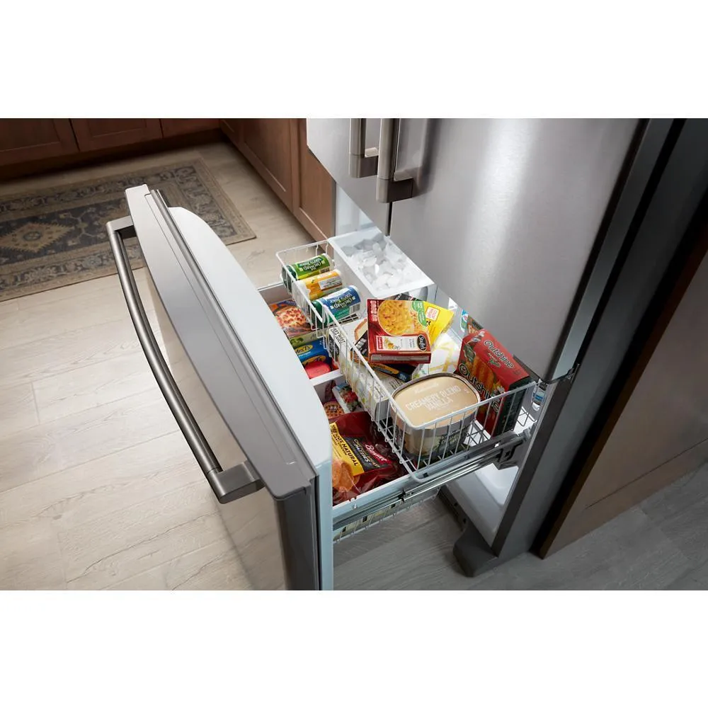 Maytag MRFF4136RZ Maytag 36 Inch Wide French Door Bottom Mount Refrigerator With Max Cool Setting - 25 Cu. Ft.