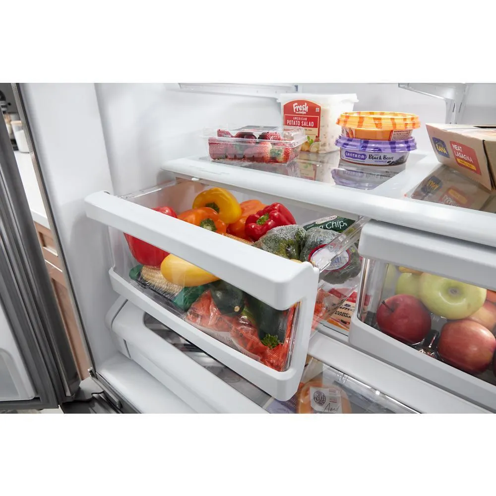 Maytag MRFF4236RZ Maytag 36 Inch Wide French Door Bottom Mount Refrigerator With Max Cool Setting - 25 Cu. Ft.