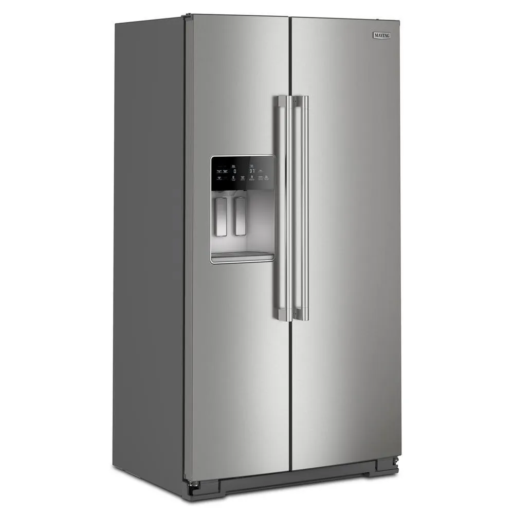 Maytag MRSC6636RZ 36-Inch Wide Counter-Depth Side-By-Side Refrigerator With Arctic Blue Interior - 20.8 Cu. Ft.