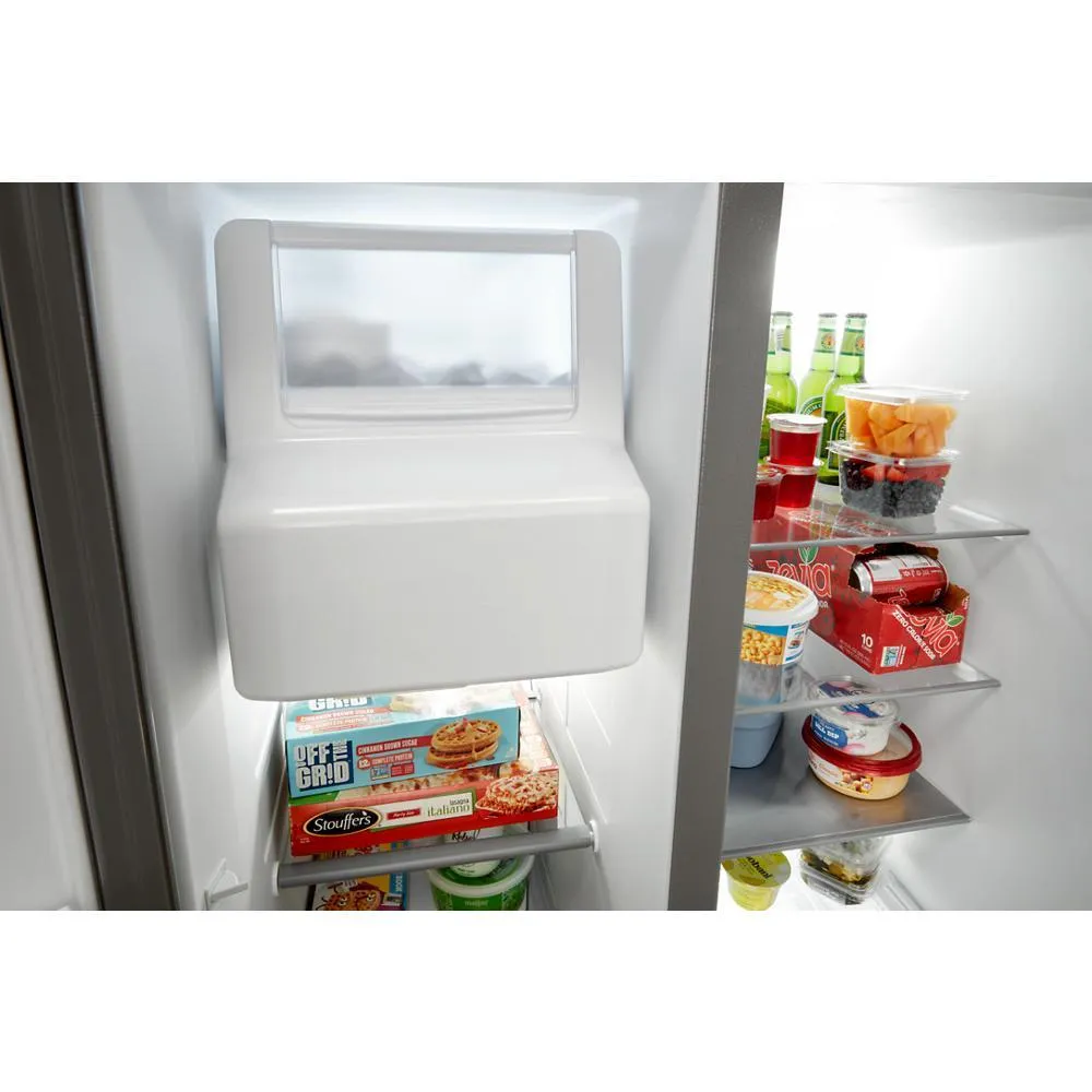 Maytag MRSF4036PB 36-Inch Wide Side-By-Side Refrigerator - 25 Cu. Ft.