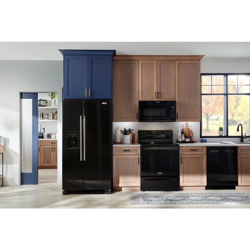 Maytag MRSF4036PB 36-Inch Wide Side-By-Side Refrigerator - 25 Cu. Ft.